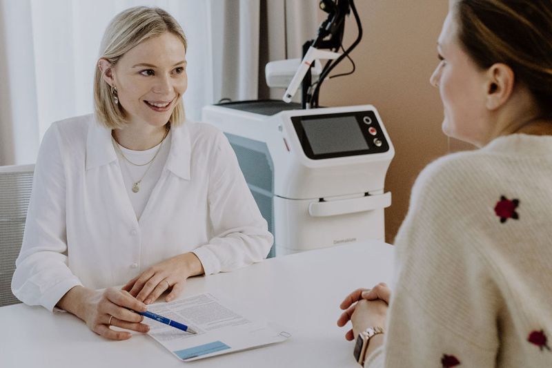 Patientengespräch zum Thema Kinderwunsch.